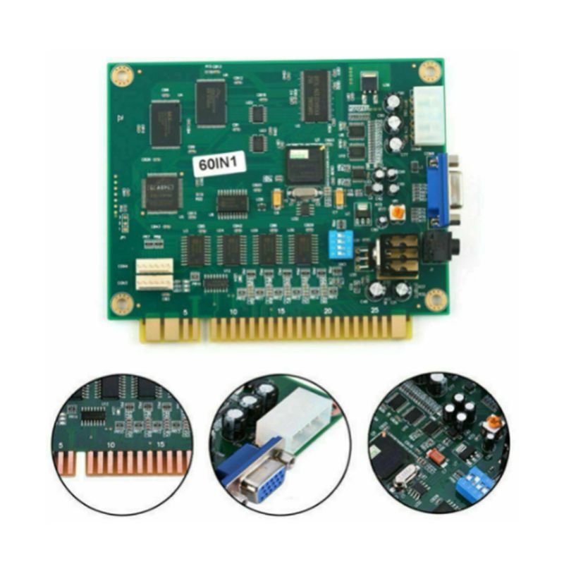 X64A-4X 60 In 1 Multicade PCB  - огляд і ціна Usb Game Board Jamma