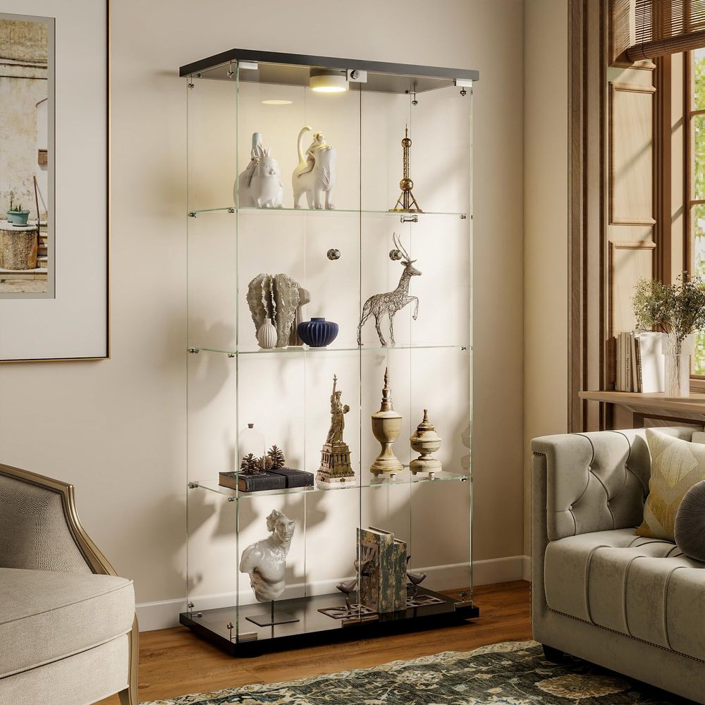Display Cabinet with LED Light - огляд і ціна Glass Cabinet Display