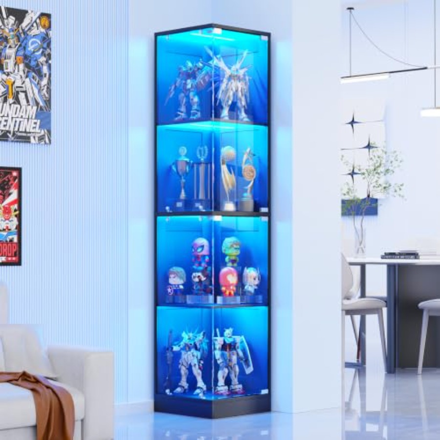 Corner display cabinet with gl - огляд і ціна Glass Cabinet Display