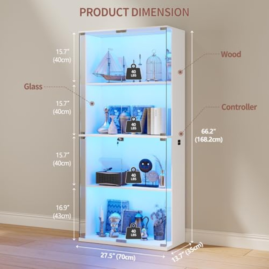 66 Glass Display Cabinet for C - огляд і ціна Glass Cabinet Display