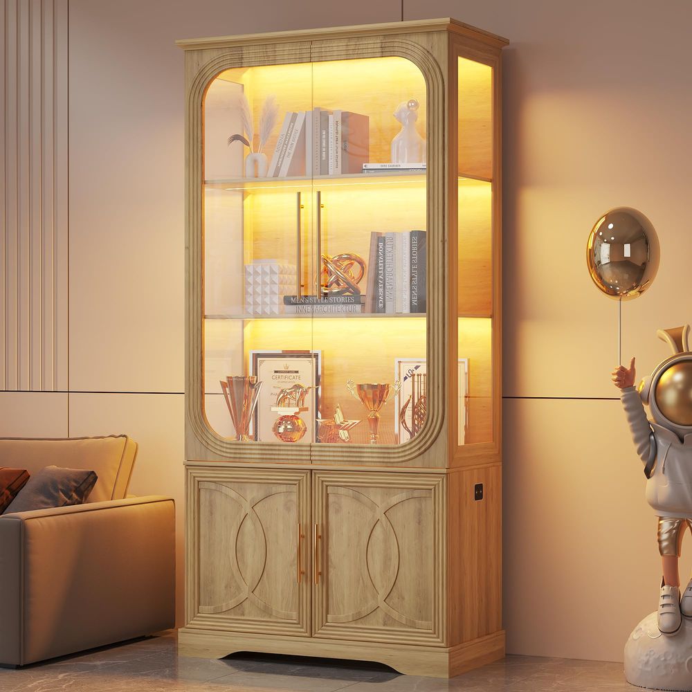 Display Cabinet with Glass Doo - огляд і ціна Glass Cabinet Display