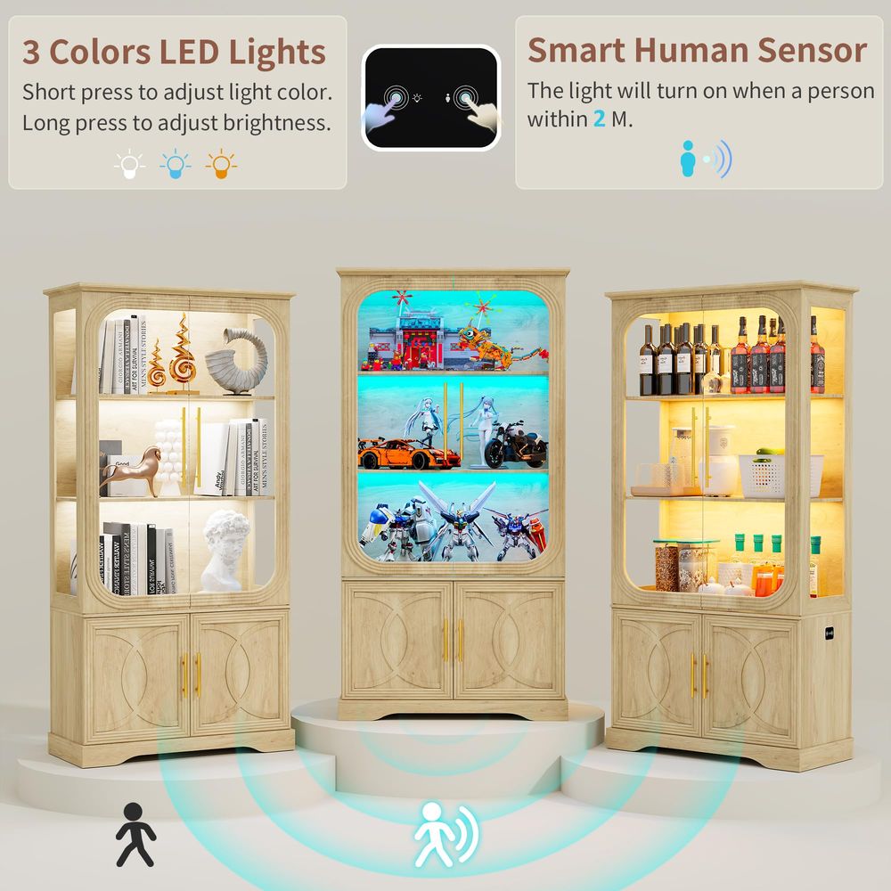 Display Cabinet with Glass Doo - огляд і ціна Glass Cabinet Display