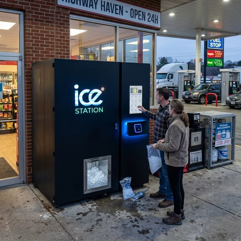 High Capacity 450kg Bagged Ice - огляд і ціна Bill Acceptor Vending