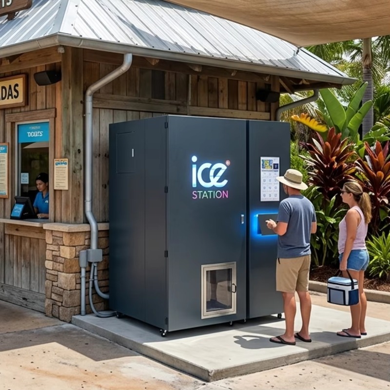 High Capacity 450kg Bagged Ice - огляд і ціна Bill Acceptor Vending