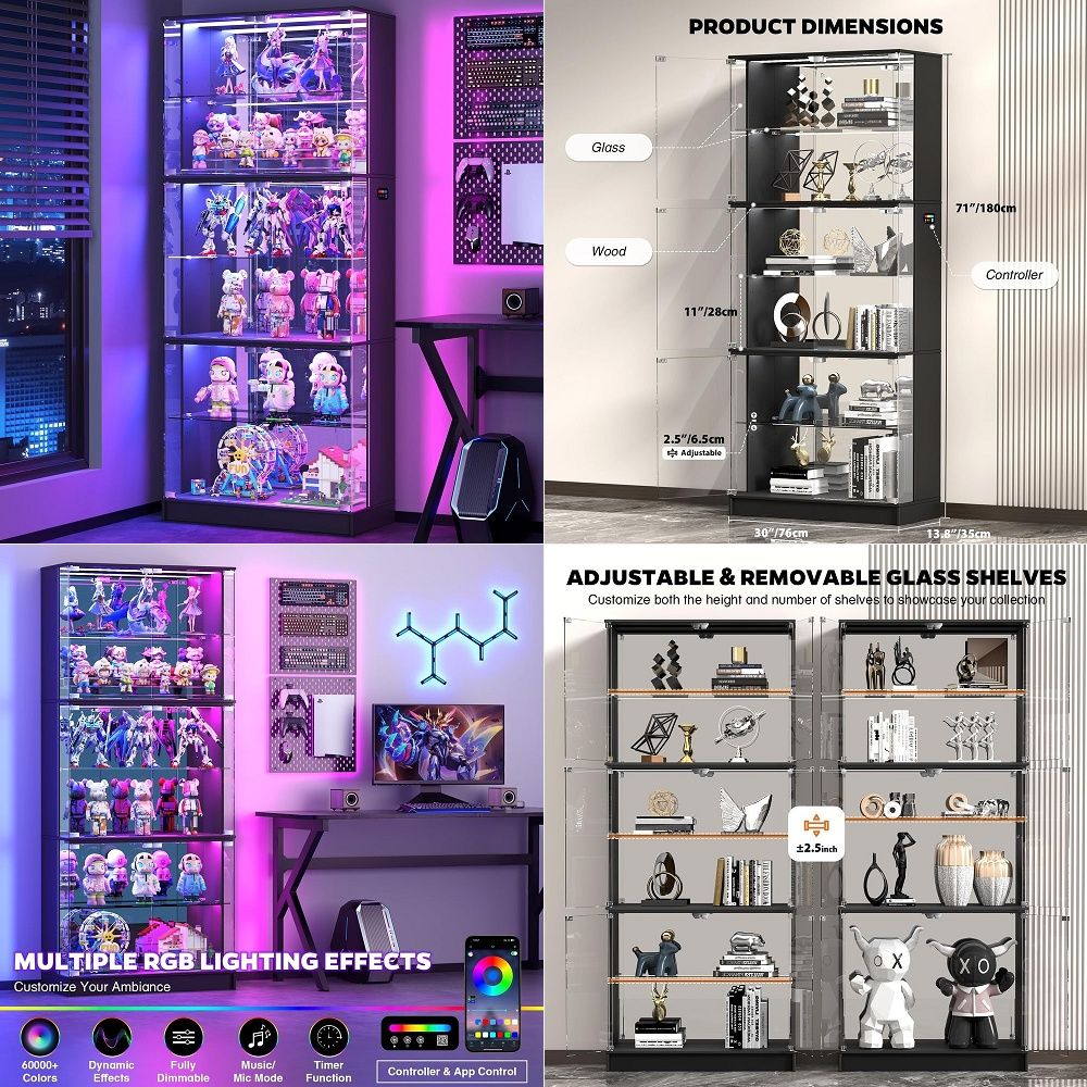 Display Cabinet with Glass Doo - огляд і ціна Glass Cabinet Display