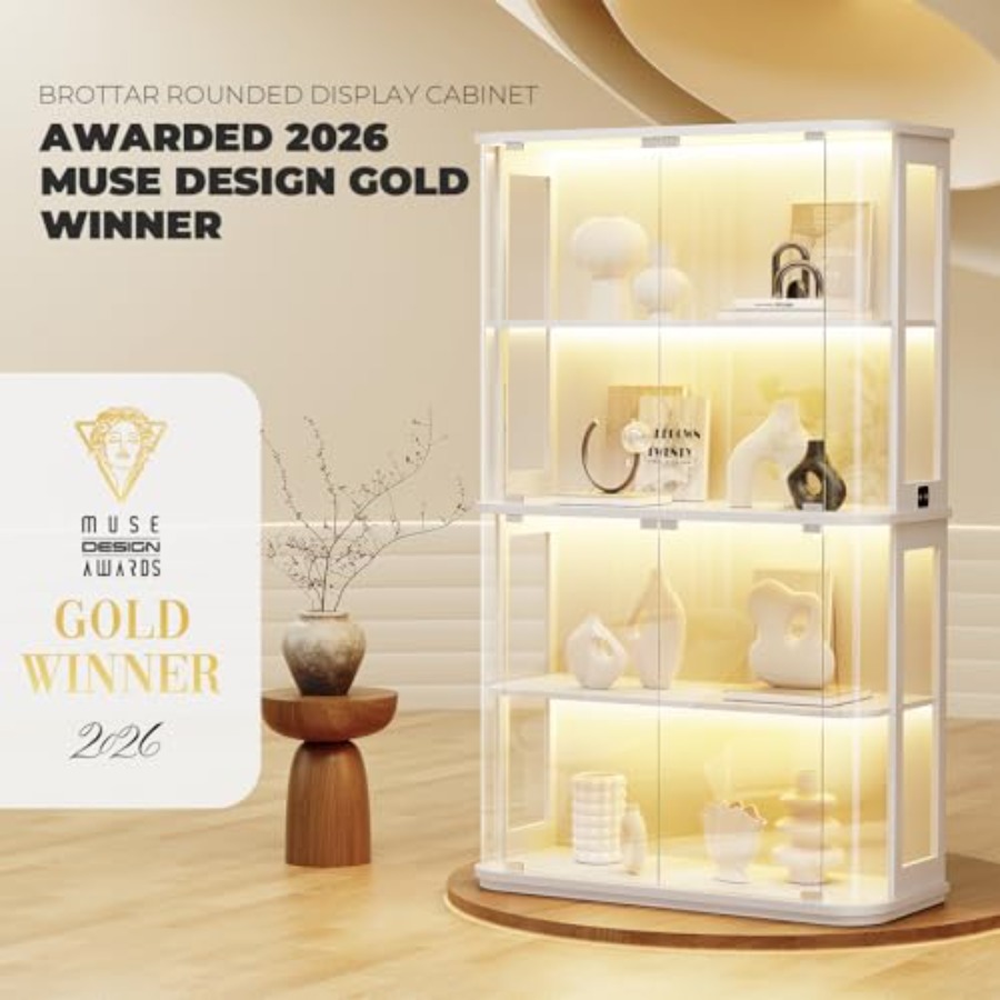 Rounded display cabinet for re - огляд і ціна Glass Cabinet Display