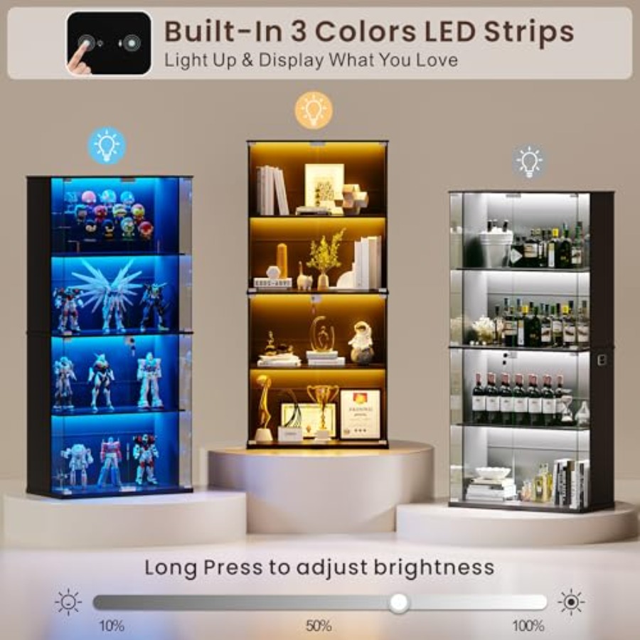 Black Display Cabinet with Gla - огляд і ціна Glass Cabinet Display