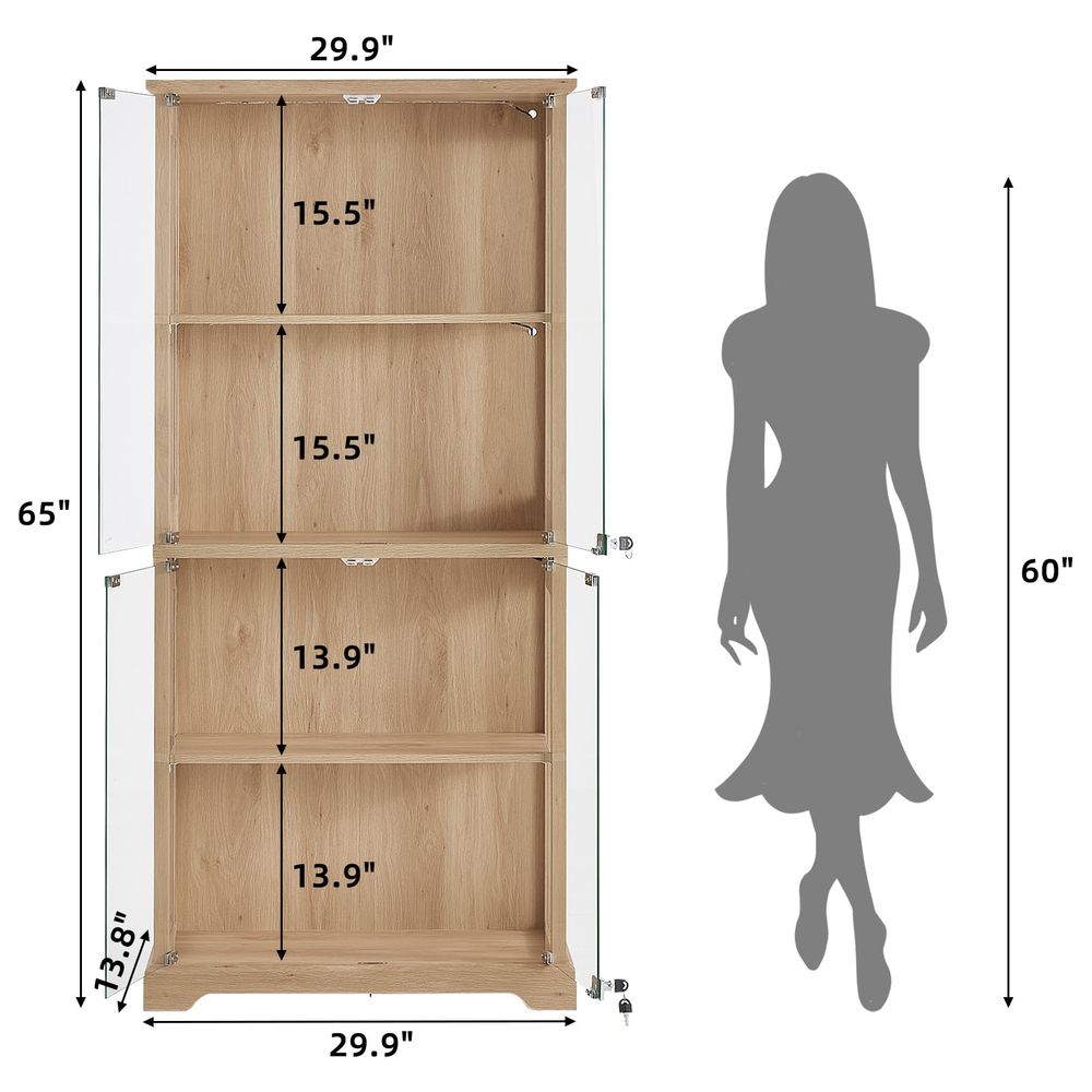 Farmhouse Glass Display Cabine - огляд і ціна Glass Cabinet Display