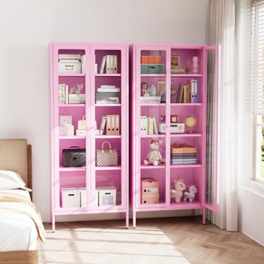 5-Tier Glass Display Cabinet f - огляд і ціна Glass Cabinet Display